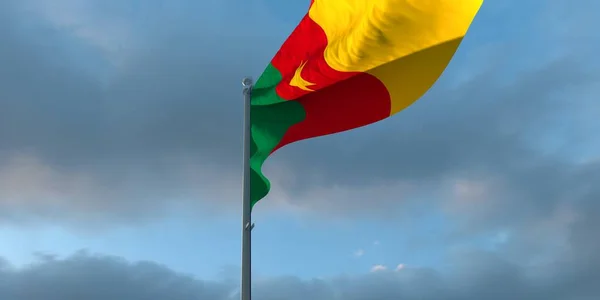 3d representación de la bandera nacional del Camerún — Foto de Stock