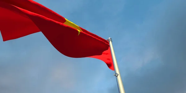 3d rendu du drapeau national du Vietnam — Photo