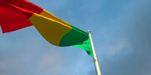 3d representación de la bandera nacional de Malí — Foto de Stock