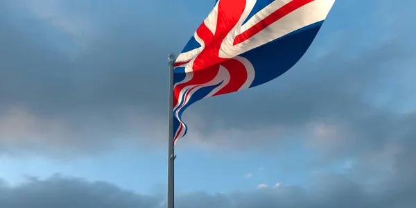 3d rendering of the national flag of the British — Stock Photo, Image