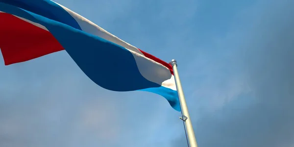 3d 의 네덜란드 국기 번역 — 스톡 사진