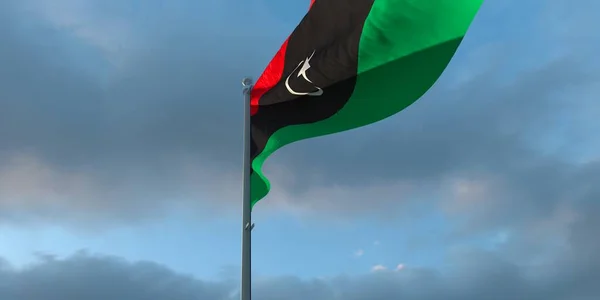 3-й выпуск Государственного флага Ливии — стоковое фото