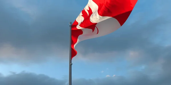 3d rendu du drapeau national du Canada — Photo