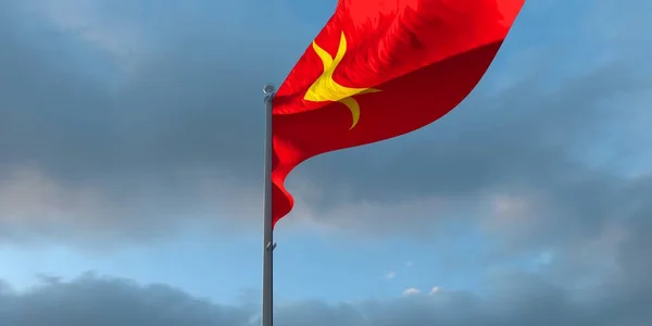 3d rendering of the national flag of the Vietnam — Stock Photo, Image