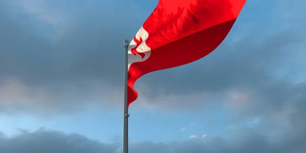 3d vykreslování národní vlajky Tongy — Stock fotografie