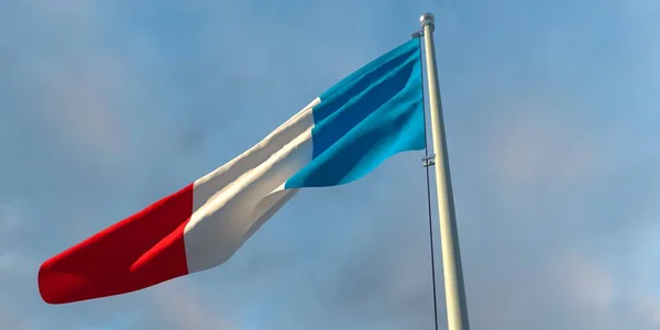 3d a francia nemzeti zászló kiadása — Stock Fotó