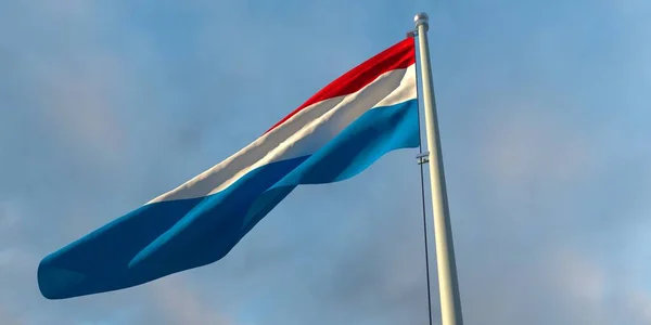 Третий выпуск Государственного флага Нидерландов — стоковое фото