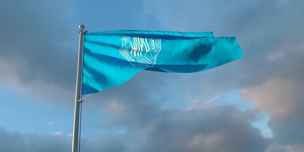 3d representación de la bandera de la Organización Internacional de la Propiedad Intelectual —  Fotos de Stock