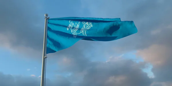 3d representación de la bandera de la Unión Postal Semeral — Foto de Stock