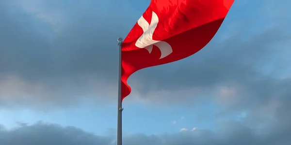3d vykreslování národní vlajky Švýcarska — Stock fotografie