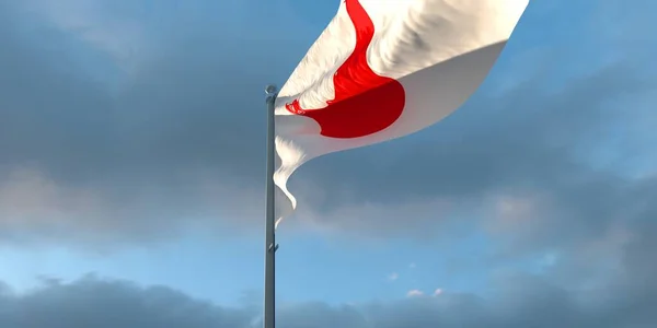 3d rendering della bandiera nazionale dell'Isola di Pasqua — Foto Stock