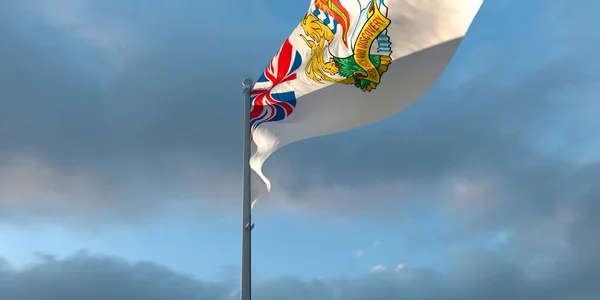 3d.英国南极领土国旗的绘制 — 图库照片