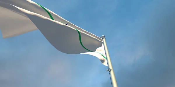 3d rendu du drapeau national du Mercosur — Photo