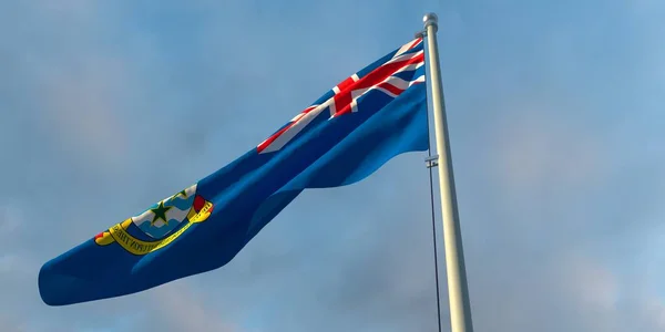 3d renderização da bandeira nacional das Ilhas Cayman — Fotografia de Stock