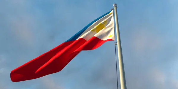 3d renderowanie flagi narodowej Filipin — Zdjęcie stockowe