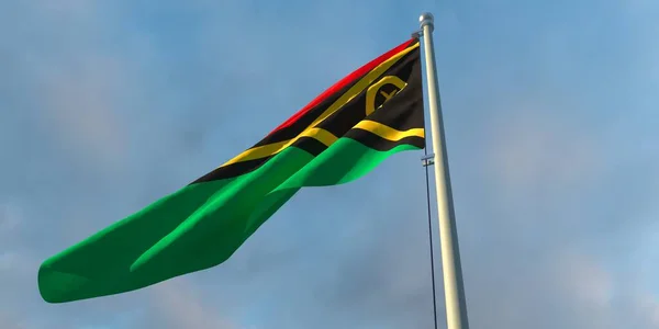 3d rendering of the national flag of the Vanuatu — Stock Photo, Image