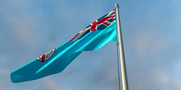 3d renderização da bandeira nacional das Fiji — Fotografia de Stock