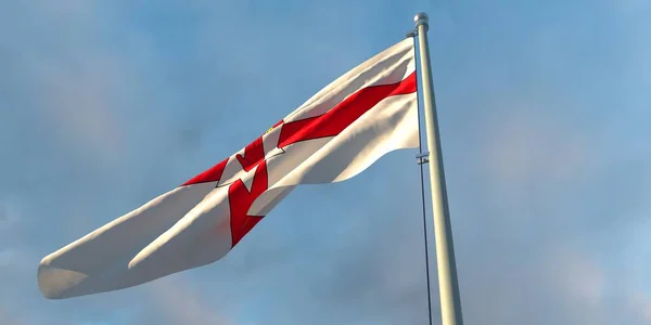 3d renderização da bandeira nacional da Irlanda do Norte — Fotografia de Stock