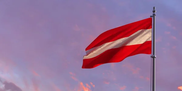 3d representación de la bandera nacional de Austria —  Fotos de Stock