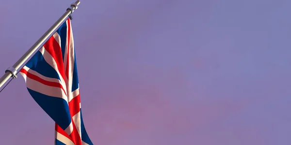 3d rendering of the national flag of the British — Stock Photo, Image