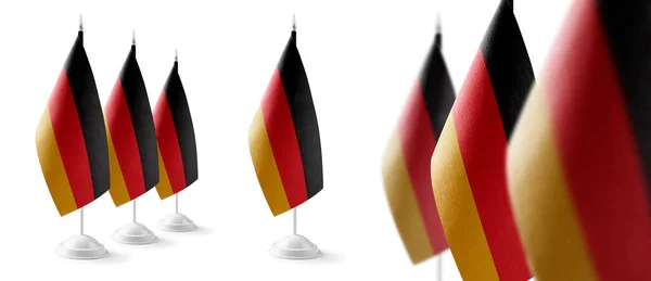 Conjunto de banderas nacionales de Alemania sobre fondo blanco —  Fotos de Stock