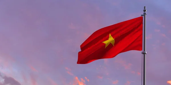 3d rendu du drapeau national du Vietnam — Photo