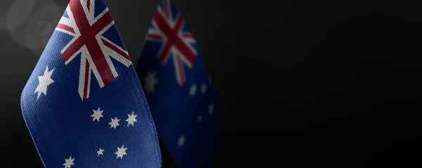 Australias nasjonalflagg på hvit bakgrunn – stockfoto