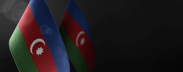 Set der aserbaidschanischen Nationalflagge auf weißem Hintergrund — Stockfoto