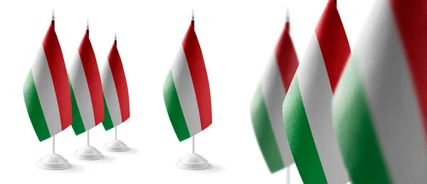 Set de banderas nacionales de Bulgaria sobre fondo blanco — Foto de Stock