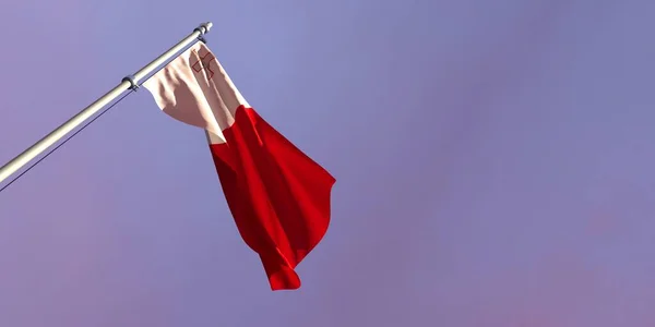 3d representación de la bandera nacional de Malta —  Fotos de Stock