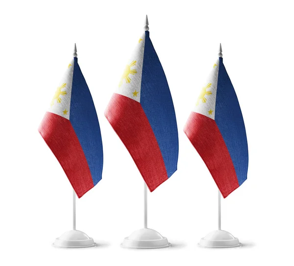 白い背景にフィリピンの小さな国旗 — ストック写真