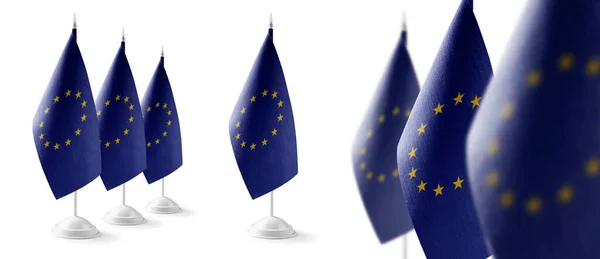 Set of European Union national flags on a white background — Stock Photo, Image