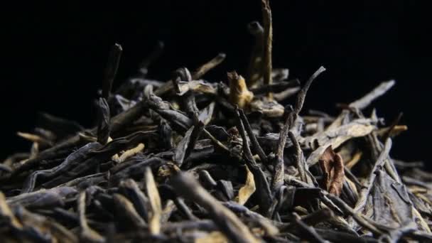 Pétales de thé ferment lentement tourner — Video