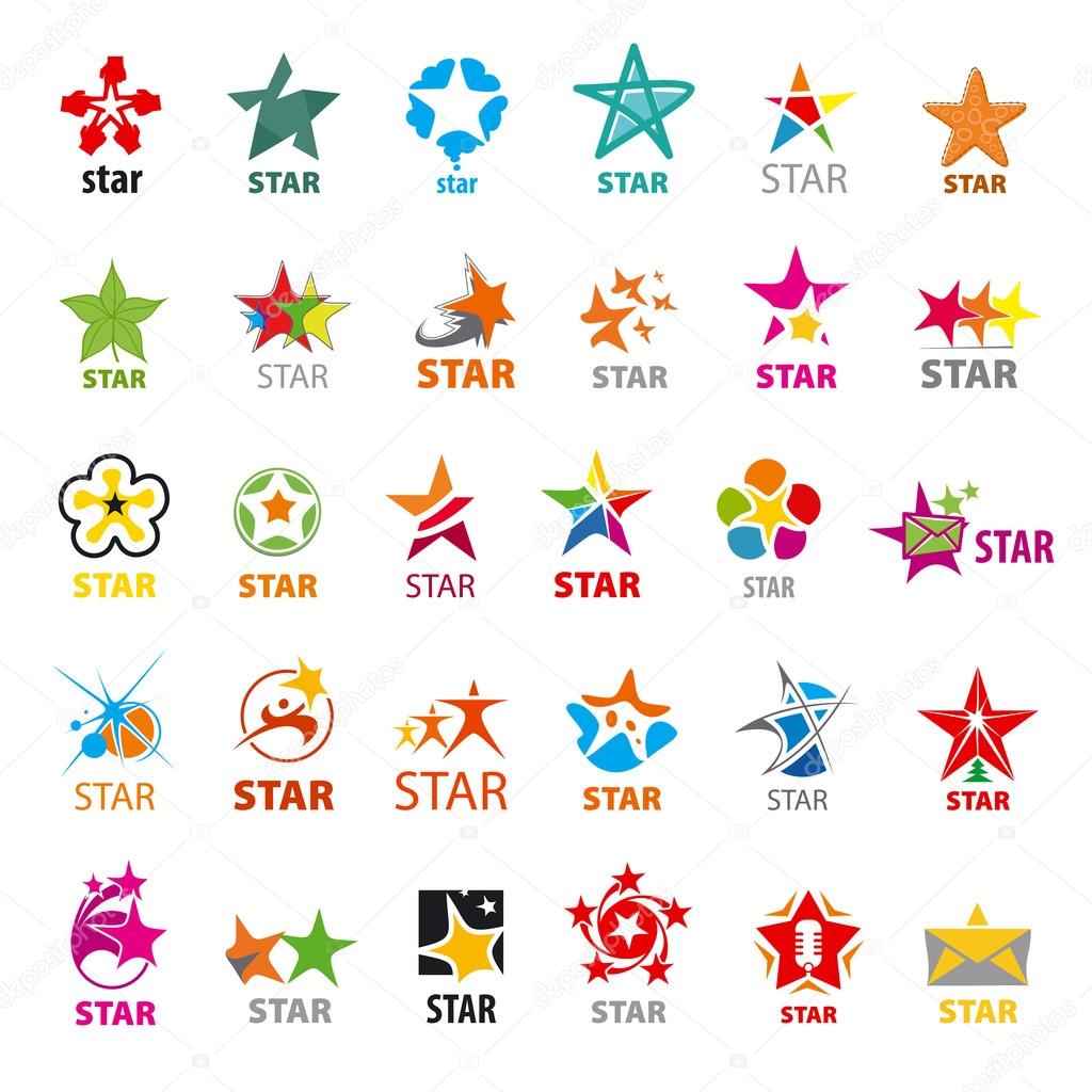 Biggest collection of vector logos stars