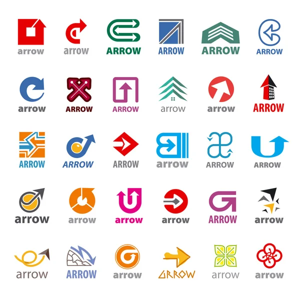 Biggest collection of vector logos arrow — Stock Vector