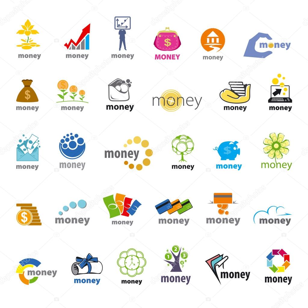 Biggest collection of vector logos money, finance