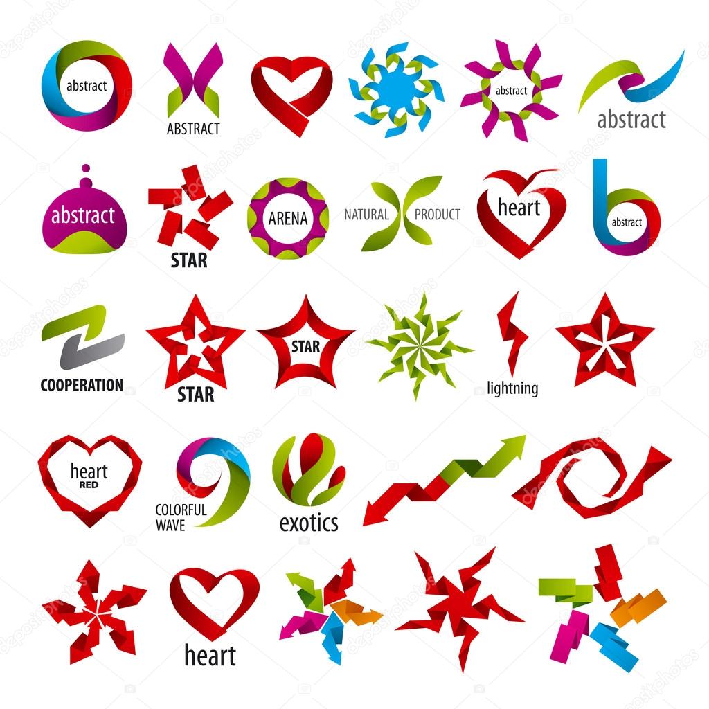 Biggest collection of vector logos abstraction