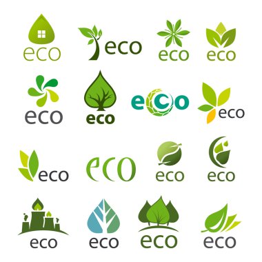vektör logolar Eko büyük koleksiyonudur