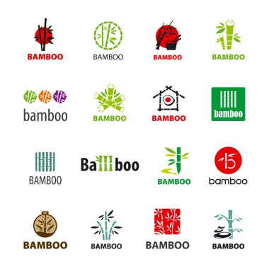 vektör logolar bambu en büyük toplama