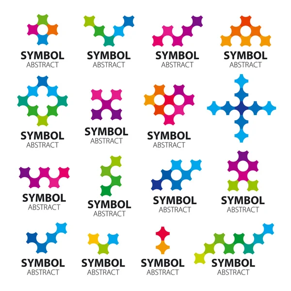 Grande coleção de módulos de logotipos vetoriais —  Vetores de Stock