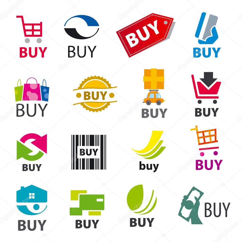 Big set of vector logos buy