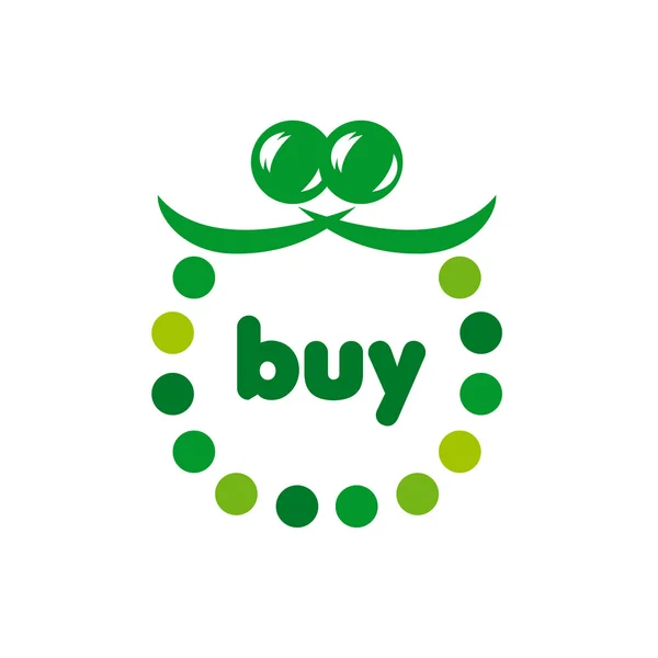 Logo vectoriel vert cercles de bourse — Image vectorielle