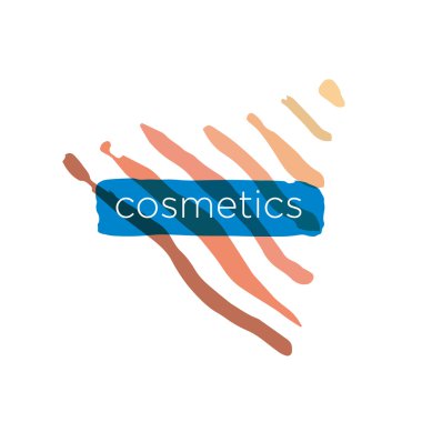 Soyut vektör logo piramit kozmetikler için