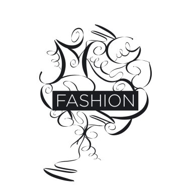 Soyut vektör logo moda desenler