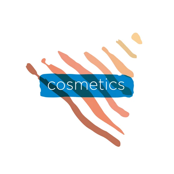 Pirâmide do logotipo do vetor abstrato para cosméticos — Vetor de Stock
