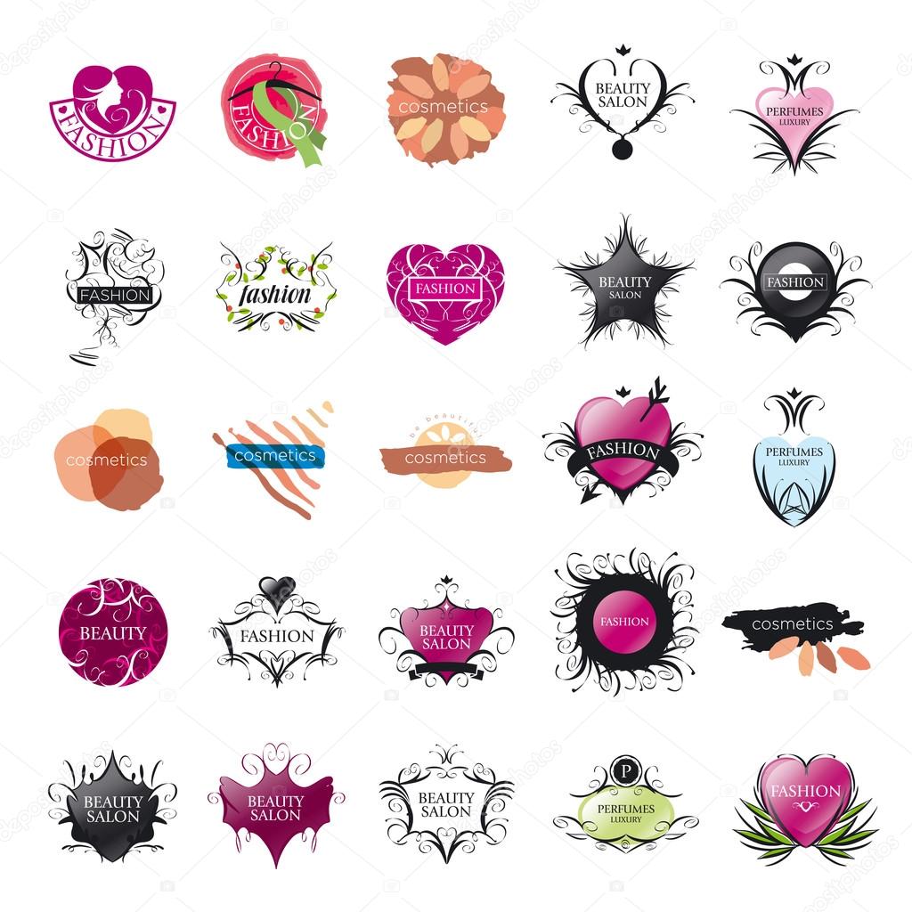 Biggest collection of vector logos Fashion and Beauty