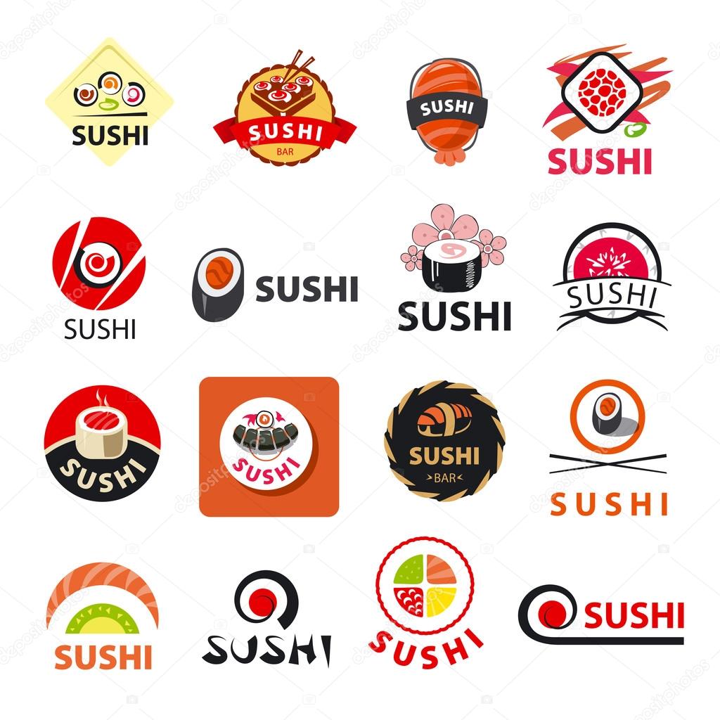 Biggest collection of vector logos sushi