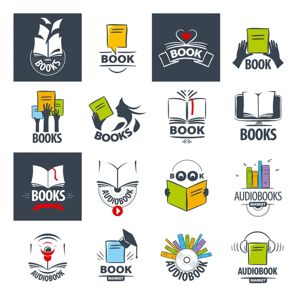 Vektör logolar kitap en büyük toplama — Stok Vektör
