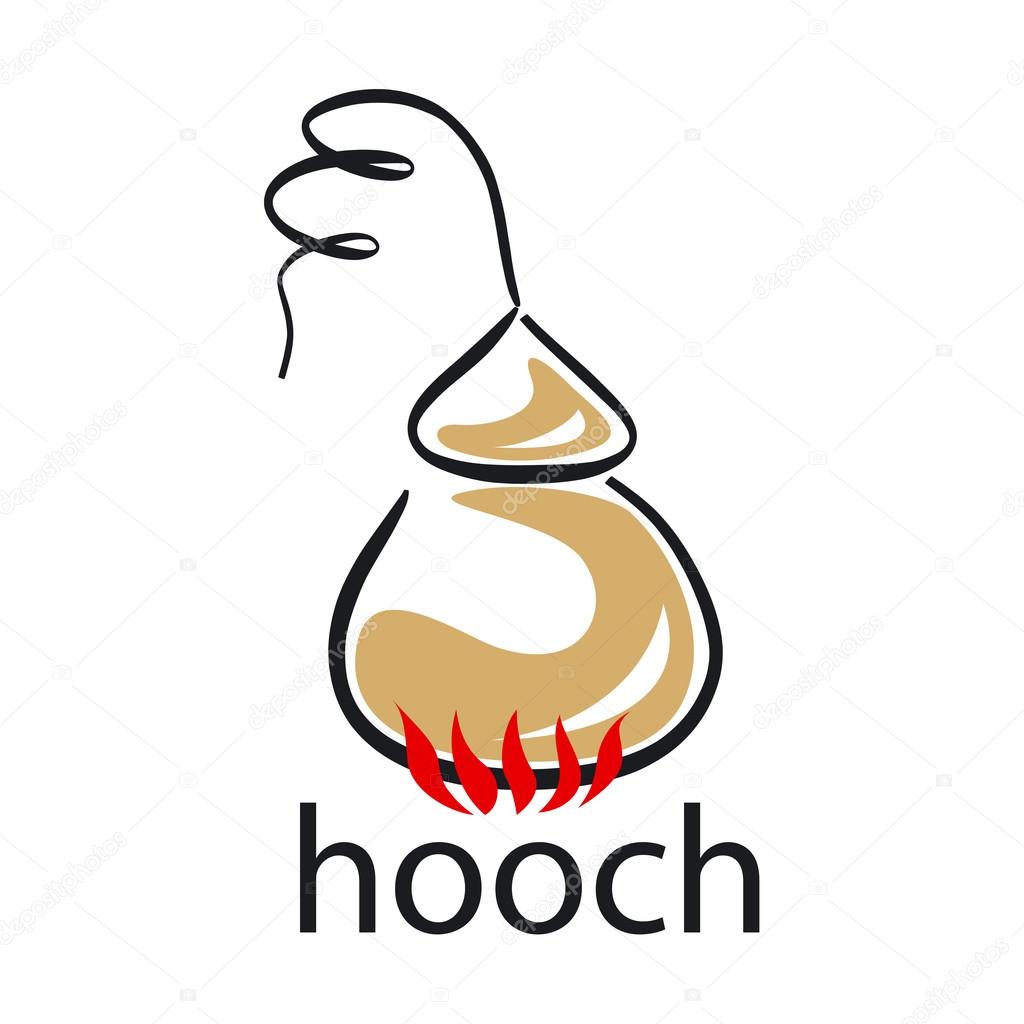 vector logo moonshine to create alcohol