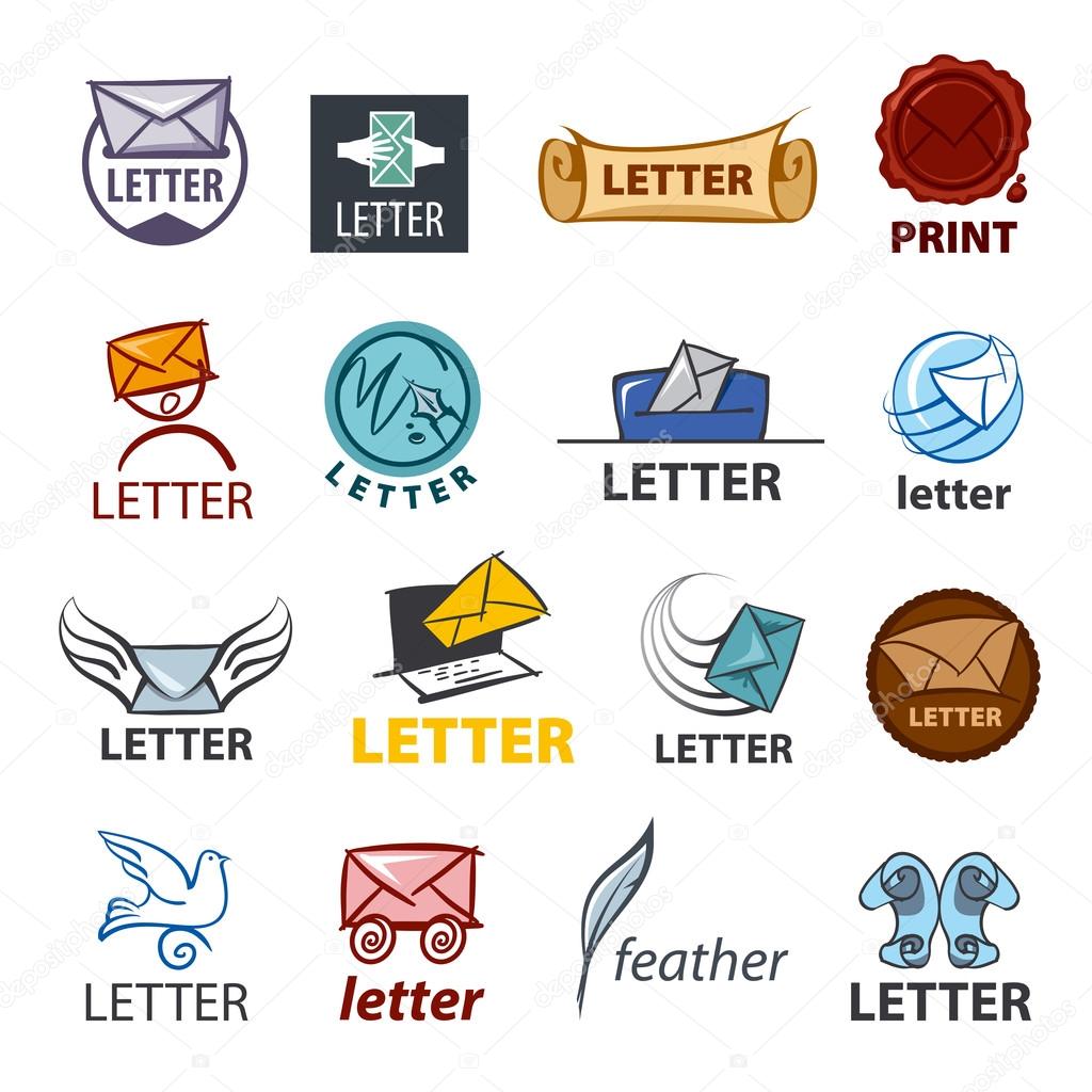 Biggest collection of vector logo design delivery of letters